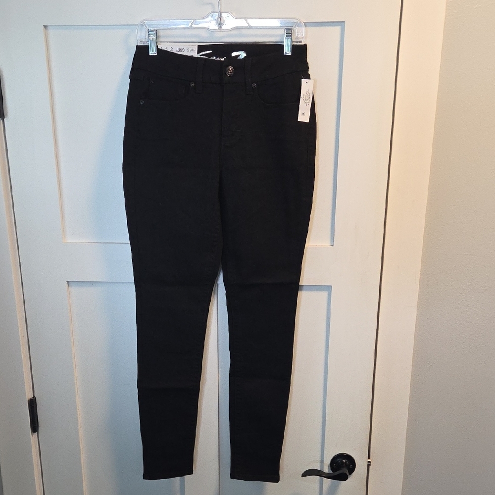 Seven7 Black Tummy Less Skinny Jeans